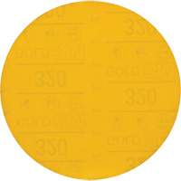 Hookit Gold Abrasive Disc, 6" Dia., 320 Grit, Aluminum Oxide, C-Weight Maritime Industrial Rubber
