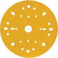 Hookit Gold Abrasive Disc, 6" Dia., 120 Grit, Aluminum Oxide, C-Weight Maritime Industrial Rubber