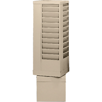 Literature Storage Racks, Rotating, 44 Slots, Steel, 14-1/8" W x 14-1/8" D x 48-1/2" H Maritime Industrial Rubber