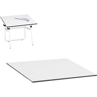 Dessus pour table &agrave; dessin r&eacute;glable Vista, 48" la x 3/4" h, Blanc Maritime Industrial Rubber