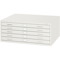 Classeurs En Acier Pour Plans-5 Tiroirs, 5 Tiroirs, 40-3/8" la x 29-3/8" p x 16-1/2" h Maritime Industrial Rubber