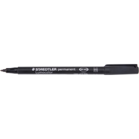 Lumocolor&reg; Permanent Marker, Black, Medium Tip Maritime Industrial Rubber