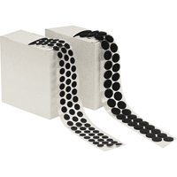 Attache en rondelle, Crochet, 1/2" dia., Adh&eacute;sif, Noir Maritime Industrial Rubber
