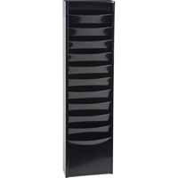 Literature Storage Racks, Stationary, 11 Slots, Steel, 9-3/4" W x 4-1/8" D x 36" H Maritime Industrial Rubber