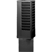 Literature Storage Racks, Rotating, 44 Slots, Steel, 14-1/8" W x 14-1/8" D x 48-1/2" H Maritime Industrial Rubber