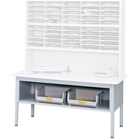 Mobilier E-Z Sort pour la salle du courrier- Tables de tri avec tablette-Dessus de table, 60" la x 28" p x 36" h, Stratifi&eacute; Maritime Industrial Rubber