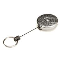 D&eacute;rouleurs autor&eacute;tractables originaux #485-HDK, Chrome, C&acirc;ble 48", Fixation Agrafe de ceinture Maritime Industrial Rubber