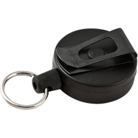 D&eacute;rouleurs de taille moyenne de s&eacute;rie Mid6 #6, Polycarbonate, C&acirc;ble 36", Fixation Agrafe de ceinture Maritime Industrial Rubber
