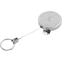 Porte-cl&eacute;s autor&eacute;tractables #487-HD, Chrome, C&acirc;ble 48", Fixation Support pour montage Maritime Industrial Rubber
