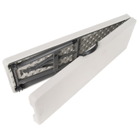 Banc pliant, Poly&eacute;thyl&egrave;ne, 72" lo x 12" la x 17" h Maritime Industrial Rubber