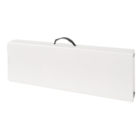 Banc pliant, Poly&eacute;thyl&egrave;ne, 72" lo x 12" la x 17" h Maritime Industrial Rubber