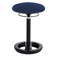 Chaise ergonomique Twixt, Stationnaire, Ajustable Hauteur, Capacit&eacute; 250 lb Maritime Industrial Rubber