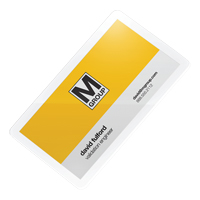 Pochettes lamin&eacute;es pour cartes d'affaires Swingline UltraClear Maritime Industrial Rubber