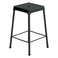 Tabouret en acier pour comptoir Safco, Stationnaire, Fixe Hauteur, Capacit&eacute; 250 lb Maritime Industrial Rubber