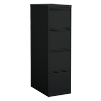 Classeur vertical, Acier, 4 tiroirs, 15-1/7" la x 25" p x 52" h, Noir Maritime Industrial Rubber