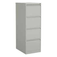 Classeur vertical, Acier, 4 tiroirs, 18-1/7" la x 25" p x 52" h, Gris Maritime Industrial Rubber