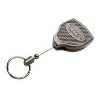 Porte-cl&eacute;s autor&eacute;tractable robuste Super48, Polycarbonate, C&acirc;ble 48", Fixation Agrafe de ceinture Maritime Industrial Rubber