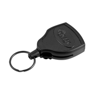 Porte-cl&eacute;s autor&eacute;tractable robuste Super48, Polycarbonate, C&acirc;ble 48", Fixation Agrafe de ceinture Maritime Industrial Rubber