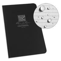 Field-Flex Bound Book, Soft Cover, Black, 128 Pages, 4-5/8" W x 7-1/4" L Maritime Industrial Rubber