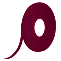 One-Wrap&reg; Fire-Retardant Fastener Tape, Hook & Loop, 25 yds x 1/2", Self-Grip, Cranberry Maritime Industrial Rubber