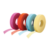 One-Wrap&reg; Cable Management Tape, Hook & Loop, 25 yds x 3/4", Self-Grip, Aqua Maritime Industrial Rubber