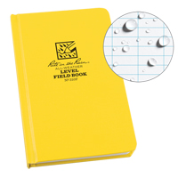 Bound Book, Hard Cover, Yellow, 160 Pages, 4-5/8" W x 7-1/4" L Maritime Industrial Rubber
