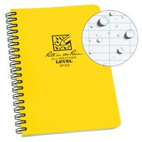 Side-Spiral Notebook, Soft Cover, Yellow, 64 Pages, 4-5/8" W x 7" L Maritime Industrial Rubber