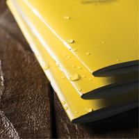 Notebook, Soft Cover, Yellow, 48 Pages, 4-5/8" W x 7" L Maritime Industrial Rubber