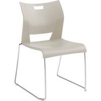 Chaise de formation sans bras Duet, Plastique, Hauteur 33-1/4", Capacit&eacute; 350 lb, Blanc Maritime Industrial Rubber
