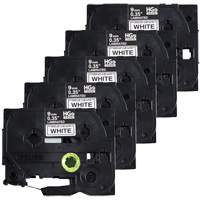 Laminated Tape, 9 mm x 8 m, Black on White Maritime Industrial Rubber