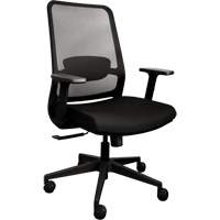 Chaise de bureau ajustable &agrave; basculement synchronis&eacute; s&eacute;rie Activ, Tissu/Mailles, Noir, Capacit&eacute; 275 lb Maritime Industrial Rubber