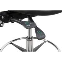 Heavy-Duty Ergonomic Stool, Mobile, Adjustable Height, 250 lbs. Capacity Maritime Industrial Rubber