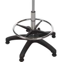Tabouret ergonomique robuste avec accoudoirs r&eacute;glables, Stationnaire, Ajustable Hauteur, Capacit&eacute; 250 lb Maritime Industrial Rubber