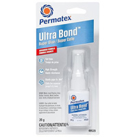Super colle adh&eacute;sive Ultra Bond &agrave; s&eacute;chage rapide, 20 g, Bouteille, Transparent Maritime Industrial Rubber