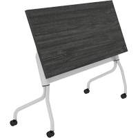 Table de formation &agrave; dessus rabattable Newland, 24" lo x 60" la x 29-1/2" h, Brun fonc&eacute; Maritime Industrial Rubber
