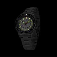 Arctic Edition Large Diver's Automatic GSAR Watch with Stainless Steel Bracelet, Digital, Battery Operated, 41 mm, Silver Maritime Industrial Rubber