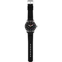 Red Maple Jumbo Diver's Quartz Watch, Digital, Battery Operated, 46 mm, Black Maritime Industrial Rubber