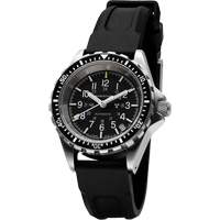 Steel Navigator with Date on Black 3-Piece Rubber Strap Kit, Digital, Battery Operated, 36 mm, Black Maritime Industrial Rubber