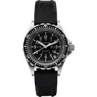Steel Navigator with Date on Black 3-Piece Rubber Strap Kit, Digital, Battery Operated, 36 mm, Black Maritime Industrial Rubber