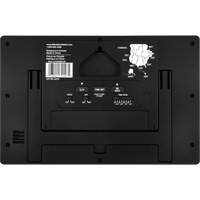 Self-Setting & Self-Adjusting Wall Clock with Stand, Digital, Battery Operated, Black Maritime Industrial Rubber