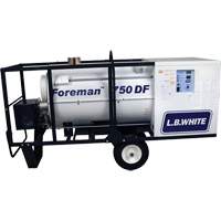 Foreman&reg; 750 Indirect-fired Portable Heater, Radiant Heat, Natural Gas, 750000 BTU/H Maritime Industrial Rubber