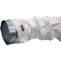 White 12" x 12' Distribution Ducting Kit, Adapter & Clamp Maritime Industrial Rubber