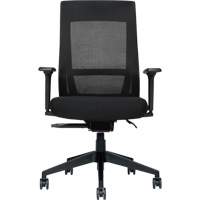 High-Back Weight-Sensing Synchro-Tilter, Mesh, Black Maritime Industrial Rubber