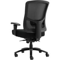 Raven 400 High-Back Heavy-Duty Synchro-Tilter, Mesh, Black, 400 lbs. Capacity Maritime Industrial Rubber