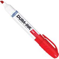 Marqueur Dura-Ink no 55, Rouge, Pointe Ciseau Maritime Industrial Rubber