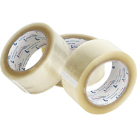 Box Sealing Tape, Hot Melt Adhesive, 1.6 mils, 50 mm (2") x 100 m (328') Maritime Industrial Rubber