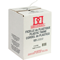 Ficelle d'arrimage, Polypropyl&egrave;ne, 7000' Longueur Maritime Industrial Rubber