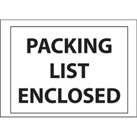 Packing List Envelopes, 4" L x 5" W, Backloading Style Maritime Industrial Rubber