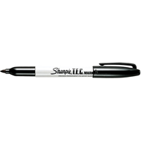T.E.C. Permanent Marker, Black, Fine Tip Maritime Industrial Rubber