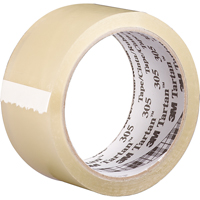 Tartan 305 Box Sealing Tape, Acrylic Adhesive, 1.6 mil, 48 mm (2") x 100 m (328') Maritime Industrial Rubber